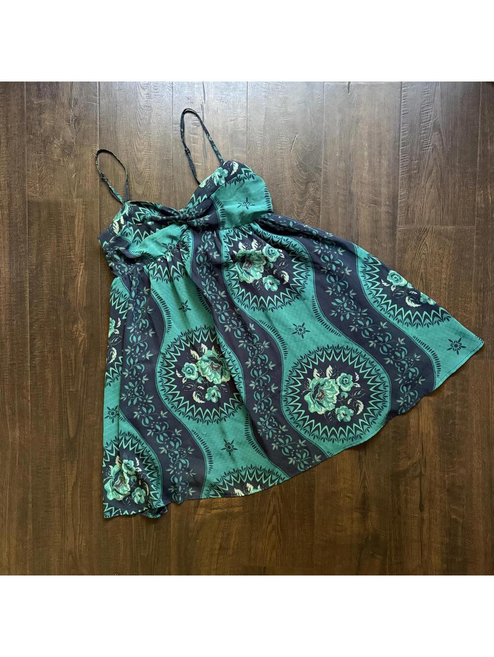 Cutie Free People Eternal Spring Babydoll Dress S Hippie Boho Floral Festival